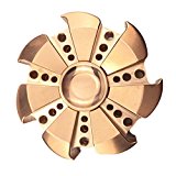 Xinyuanweiye Copper Brass Bearing EDC Fidget Spinner ADHD Focus Anxiety Relief Toys (Rose Gold)