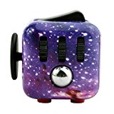 Generic NightStars Balai Fidget Cube Toy Camo Anxiety Attention Stress Relief for Children & Adults (Night Stars)