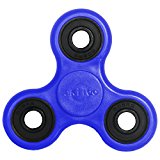 Tri-Spinner Fidget Toy 3D Printing Ceramic Bearing EDC Focus Toy for Killing Time (A–Blue)