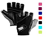 Gym Gloves For Powerlifting, Weight Training Gloves, Biking, Cycling, Gym Equipment, Premium Quality Weights Lifting Gloves w/ Washable Gloves For Callus And Blister Protection Gray XL