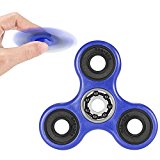Fidget Spinner, LEShopTri-Spinner,Hand Fidget Useful for ADHD,ADD,Autism,Boredom Spins for up to 3 Minutes (Blue)
