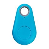 Coohole Anti-Lost Theft Device Alarm Bluetooth Remote GPS Tracker Child Pet Bag Wallet (blue)