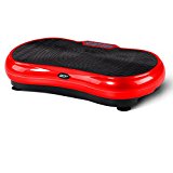 Genki Vibration Machine Plate Platform Whole Body Shaper Trainer Exercise Red