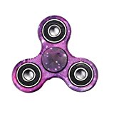 Briliiantllc Colorful Camo Tri-Spinner Hand Fidget Spinner Toy for ADHD EDC Focus Relieves Anxiety and Boredom … (Starring night)