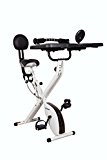 FitDesk 3.0 Desk Exercise Bike with Massage Bar, White