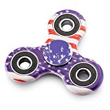 EDC Fidget Spinner Stainless Steel Bearing,Guarantee 2.5 min + Spin Time, Stress Reducer Stress Relief Toy for ADHD Anxiety Autism Boredom(USA Flag)