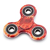 EDC Fidget Spinner Stainless Steel Bearing,Guarantee 2.5 min + Spin Time, Stress Reducer Toy Relieves ADHD Anxiety and Boredom (Flame Red)