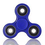 Kemuse Hand Spinner Fidget Spinner Toy Stress Reducer – Perfect For ADD, ADHD, Anxiety, and Autism Adult Children – Blue