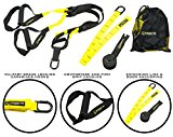 TROMAX FITSTRAP PRO – Premium Suspension Body Fitness Trainer – Top Resistance Home Gym Fitness Training – Easy Setup Resistance Suspension Body Workout Training – PRO Fitness Gear For All (Yellow)