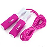 Ziyue Jump Rope Premium Speed Rope for Crossfit WOD, Boxing and Fitness (Pink wire rope)