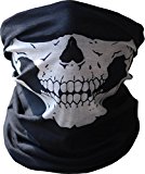 Angelia Call of Duty Black Skull Face Tube Mask Neck Gaiter Dust Shield Seamless Bandana Balaclava