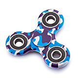 EDC Fidget Spinner Stainless Steel Bearing,Guarantee 2-4 minutes Long Spin Time, Stress Reducer Toy Relieves ADHD Anxiety and Boredom (Blue Camouflage)