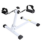 Ancheer Leg Pedal Exerciser, Mini Exercise Bike Arm and Leg Exerciser-Resistance Adjustable (Side)