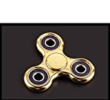 Father.son Anti-Anxiety 360 Spinner Helps Focusing Fidget Spinner Toy Stress Reducer Ceramic Bearing – Perfect For ADD, ADHD, Anxiety, and Autism Adult Children (Golden)