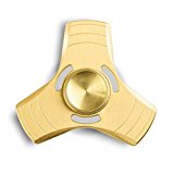 Fidget Spinner, Eluckey Hand Spinner EDC Fidget Toy, Ultra Durable Aluminum Alloy Tri-Spinner, Best Stress Anxiety and Boredom Relieves (Gold)