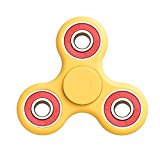 Dutiger 8609105 FINGER SPINNER Fidget Spinner Toy Relieve Stress High Speed Focus Toy for Killing Time (yellow+color Berings)