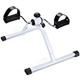Ancheer Leg Pedal Exerciser, Mini Exercise Bike Arm and Leg Exerciser-Resistance Adjustable (Middle)