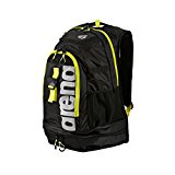 Arena Fastpack 2.1 Backpacks (Black/Fluo Yellow/Silver) by Arena