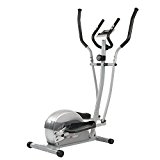 Efitment E005 Compact Magnetic Elliptical Machine Trainer with LCD Monitor and Pulse Rate Grips