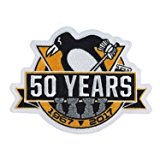 2017 NHL Pittsburgh Penguins 50th Anniversary Official Hockey Game Jersey Patch by Patch Collection