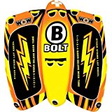 WOW World of Watersports 1-4 Person Bolt Towable, Orange, Heavy Duty, 680 Pounds Weight Capacity, 16-1040