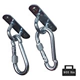 Home Fitness Support Equipment Highly Durable 2 piece Anchor Mount with Locking Carabiners 900 lbs Body Weight Strength Training Systems, Yoga Swings , Crossfit Equipment,Suspension Straps