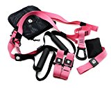 CHALTEN Resistance Pro Trainer Kit-Professional Gym Fitness Training Straps (PINK)