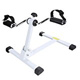 Ancheer Leg Pedal Exerciser, Mini Exercise Bike Arm and Leg Exerciser-Resistance Adjustable (Side)