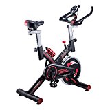 Pinty Stationary Spin Exercise Bike Indoor Workout Upright Gym Cycling with Screen for Health & Fitness Fully Adjustable