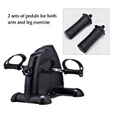 Pinty Motorized Mini Exercise Bike Pedal Exerciser Portable Cycle Lightweight