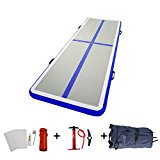 ibigbean Gymnastics Tumbling Mat Air Floor for Home Use, Beach, Park and Water (DarkblueAirFloor, 10’x3.3’x4”(3x1x0.1m))