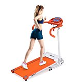 TOMSHOO 1100W Motorized Folding Electric Treadmill Fitness Machine Running Jogging Home Gym Machine with Heart Rate Monitor Mobile Phone Tablet Holder