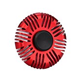 Fubovd Tri Fidget Hand Spinner Pure Color Flasher (Red)