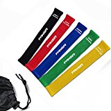 Resistance Loop Bands – Best Fitness Exercise for Working Out or Physical Therapy – Set of 5