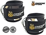 Ankle Straps for Cable Machines by DMoose Fitness (Grey Camo, Pair)