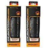 Continental Grand Prix 4-Season Folding Clincher Tire – Pair of Tires (Black 700x23c) by Continental