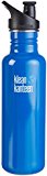 Klean Kanteen Stainless Steel Bottle with Sports Cap Classic, Edelstahlflasche mit Sport Cap 800 ml Classic, Blue Planet, 800 ml by Klean Kanteen