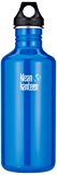 Klean Kanteen Stainless Steel Bottle with Loop Cap, Blue planet?-?1182, 8020049 by Klean Kanteen