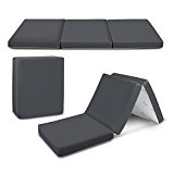 Trifold Foam Folding Mattress – 75″ x 31″ Lightweight and Portable Multi-Purpose Yoga and Exercise Mat – Compact and Easy Storage – Zip Off Cover – By Cozzzi