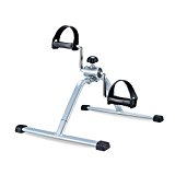 EXEFIT Mini Desk Bike Peddler Exerciser For Leg and Arm Cycling Exercise (grey)