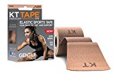 KT TAPE Kinesiology Tape, Gentle Adhesive, Cotton, Elastic Sports Athletic Tape, Beige