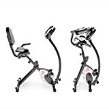 Marcy Magnetic Resistance Folding Exercise Bike with Transport Wheels