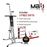 MaxiClimber Total Body Workout Made Of Durable Cold-Rolled Steel, Digital Calorie And Step Counter by Maxi Climber