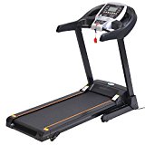 Lantusi Foldable Treadmill APP Bluetooth Control, Portable Electric Motorized Running Fitness Machine , Black & Grey (US STOCK)