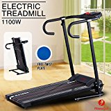 Fitness Club Folding Electric Treadmill Running Fitness Machine with Free Twist Plate