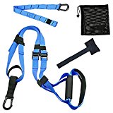 HallSpo Fitness Training Pro Professional Gym Fitness Training Straps Suspension System Training Kit for Home Gym Workout