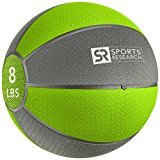 Sports Research Medicine Ball (8lb) | Helps develop core strength & balance
