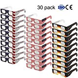 AyoGu Solar Eclipse Glasses — CE and ISO Certified (S-30 Pack Papery Equalization)