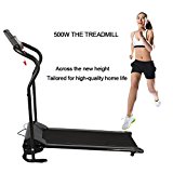 Kingpeony 500W Running Training Fitness Electric Treadmill Running Machine Portable Folding Electric Motorized Treadmill