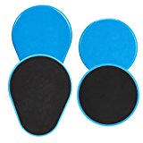 Gliding Discs – Aieve 4 Pack Gliding Discs Core Sliders Double Sided Use on Carpet or Hardwood Floors Full Body Workout, Compact for Travel or Home Ab Workout